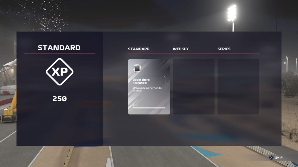 F1 2021 completed Series Podium Pass Challenge