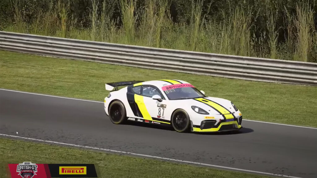 SRO British GT Oulton Park Esports Round 1 GT4 Winner