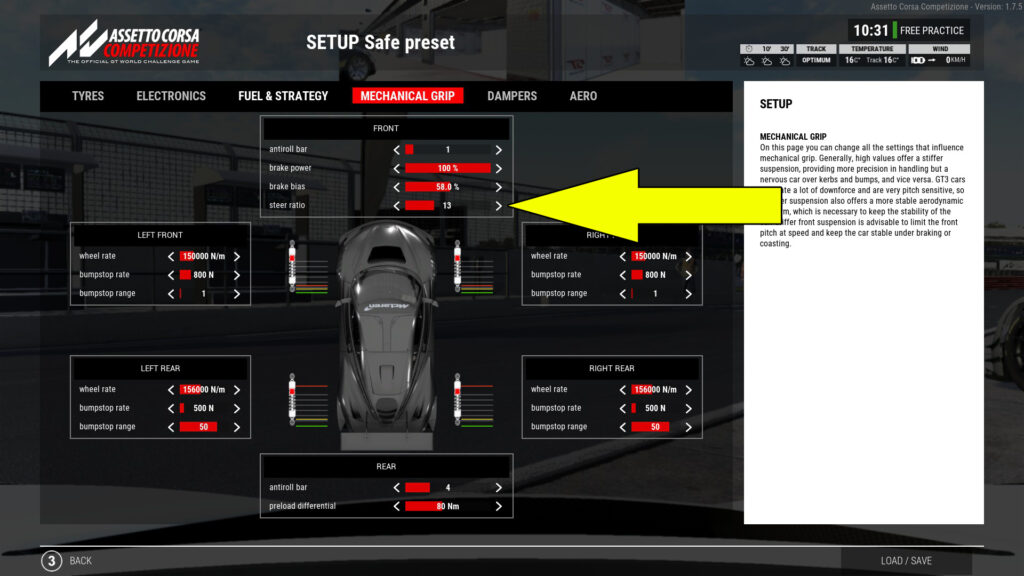 How Steering Lock Is Key To Lap Time In Assetto Corsa Competizione Traxion How Steering Lock Is Key To Lap Time In Assetto Corsa Competizione Traxion