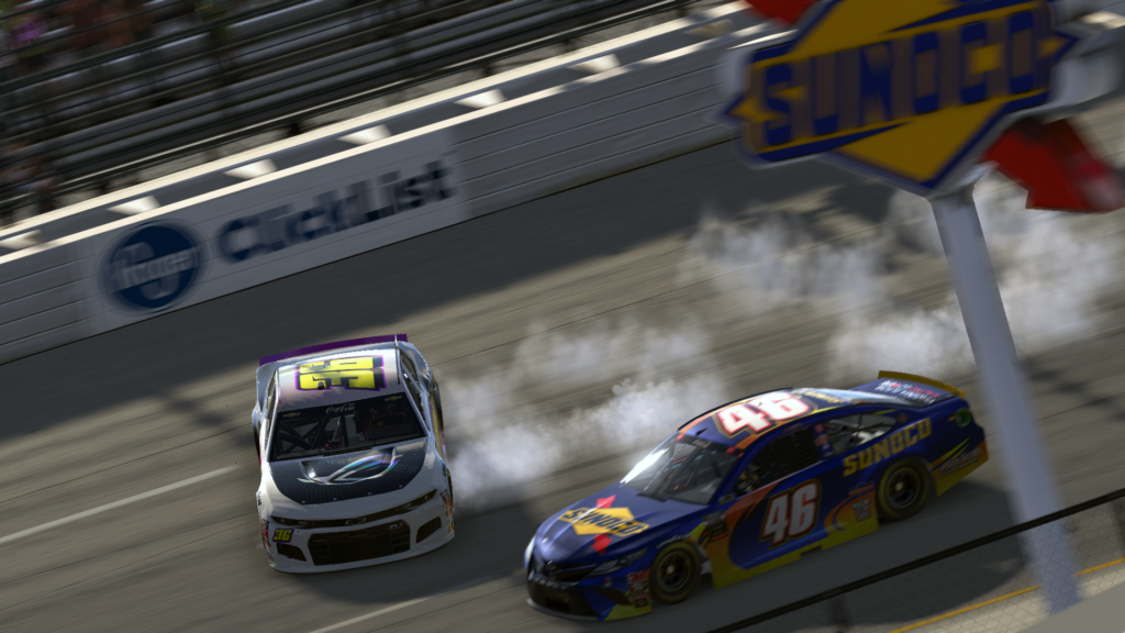eNASCAR crashing