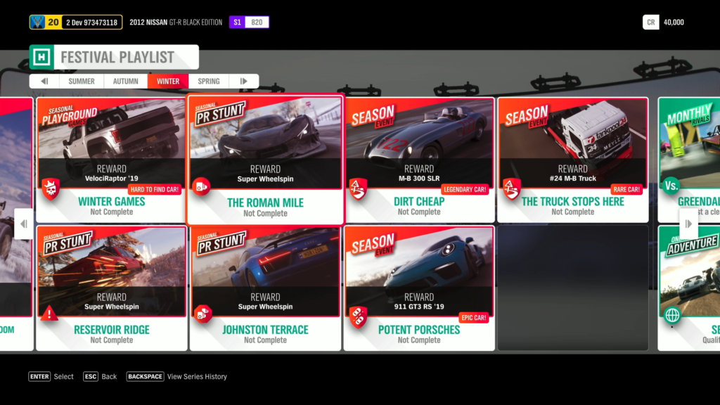 Forza Horizon 4 Series 37 Festival Playlist Winter