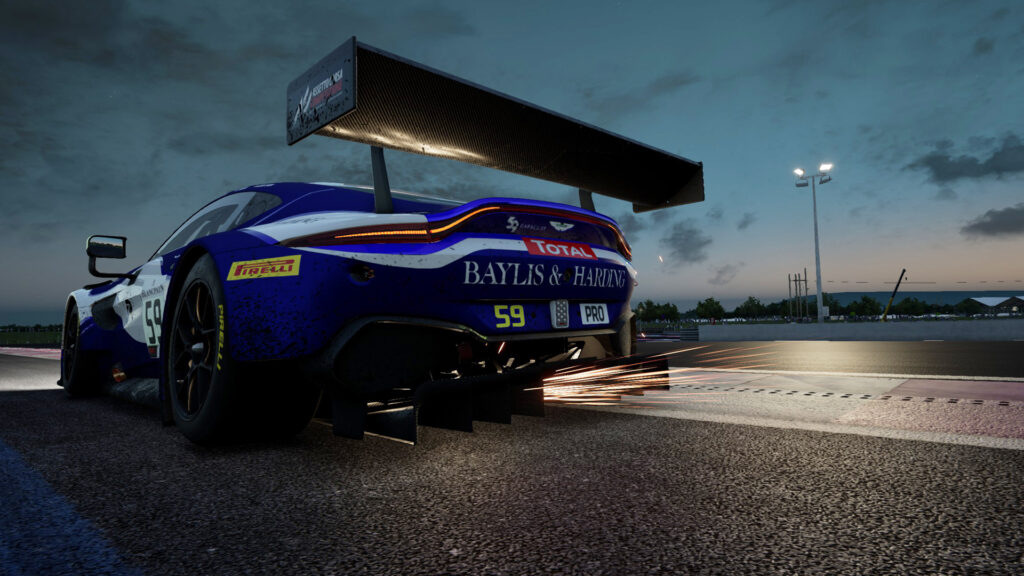 Assetto Corsa Competizione Aston Martin Vantage GT3 sparks, Paul Ricard