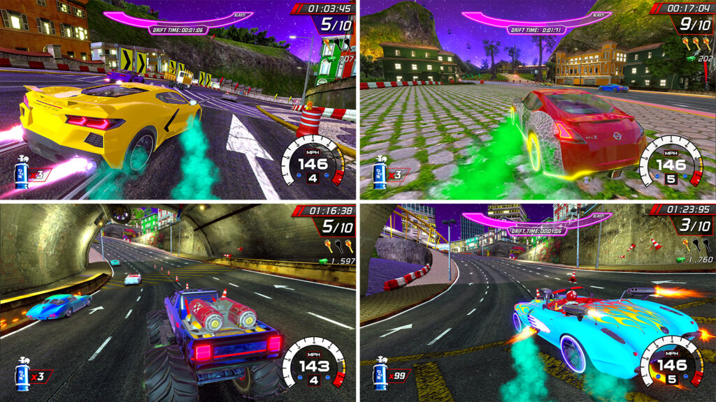 Cruis'n Blast Nintendo Switch four-player multiplayer