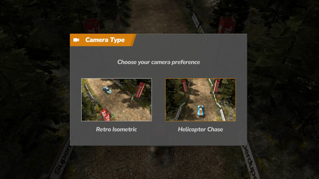 Rush Rally Origins camera choice