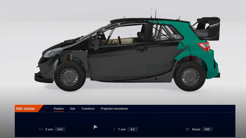 WRC 10 livery editor, sticker