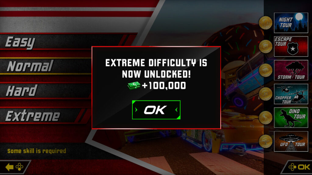 Cruis’n Blast Nintendo Switch Extreme difficulty