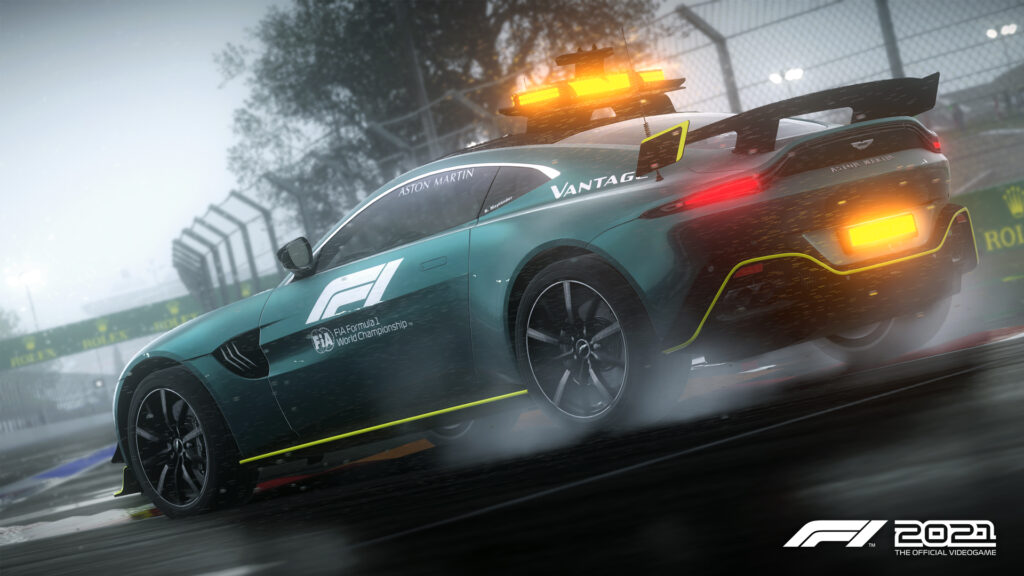 F1 2021 game Aston Martin Vantage Safety Car
