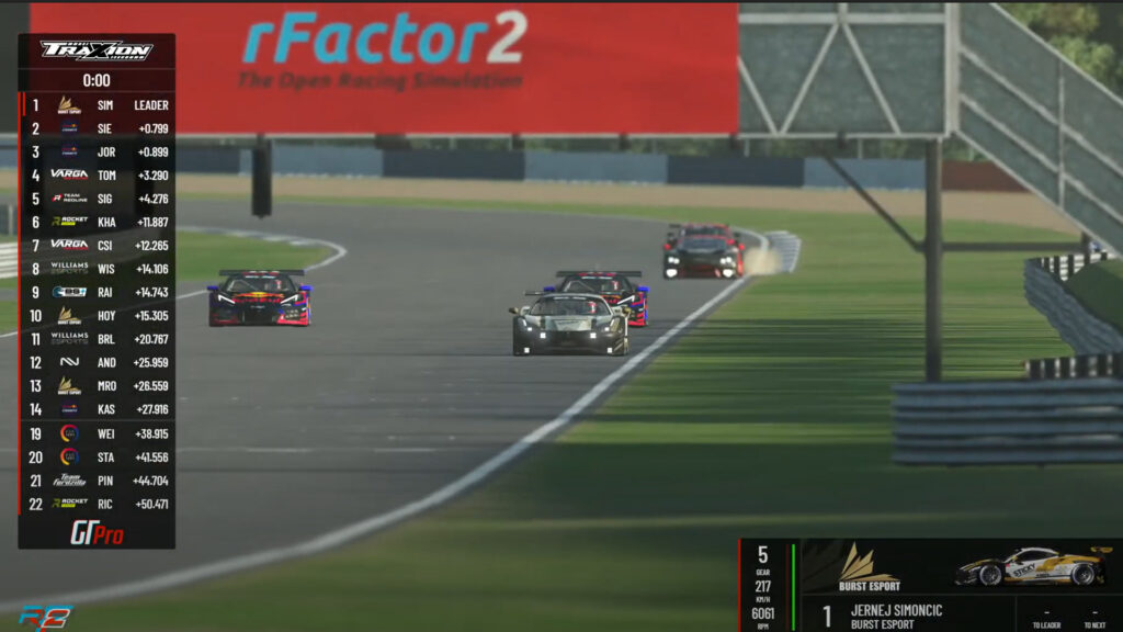 Jernej Simončič - Burst Esport wins Sprint Race GT Pro Series Season 4 Loch Drummond