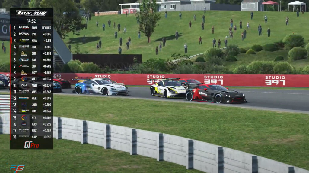 Sprint Race start Lime Rock GT Pro Series