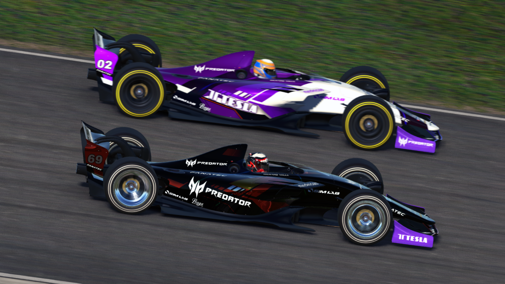 iRacing Dallara GP - cars battle side-by-side
