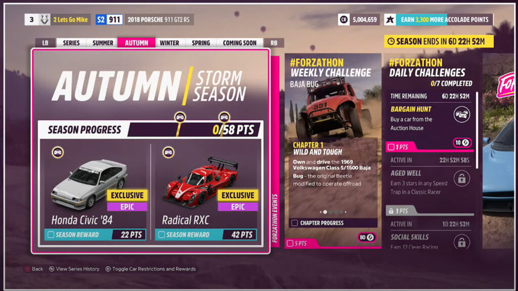 Forza Horizon 5 Festival Playlist