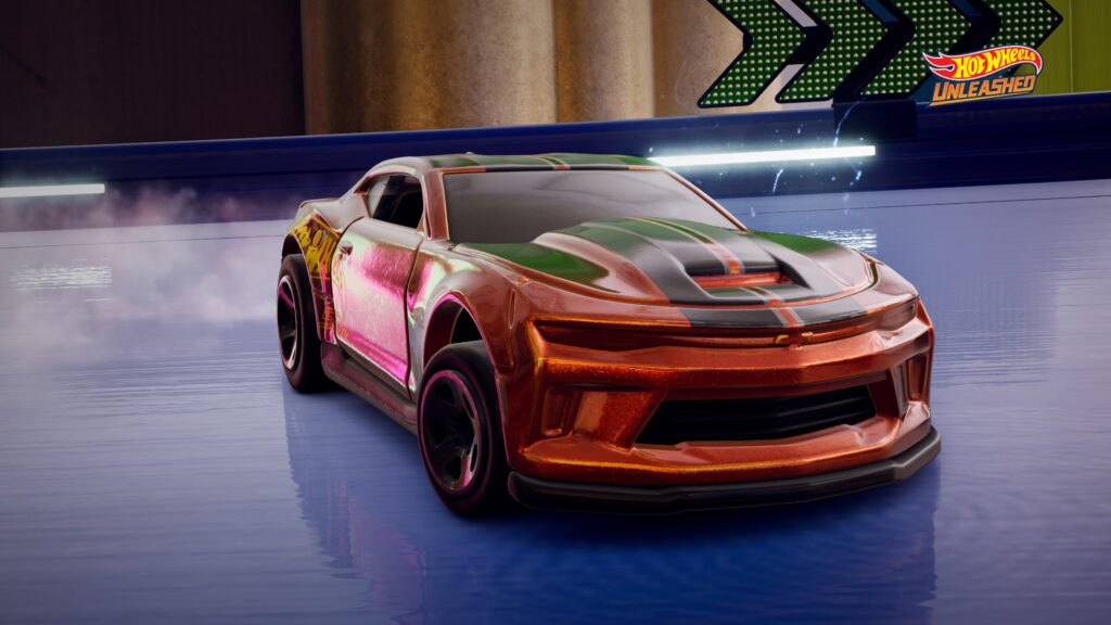 Hot Wheels Unlleashed Chevrolet Camaro drift