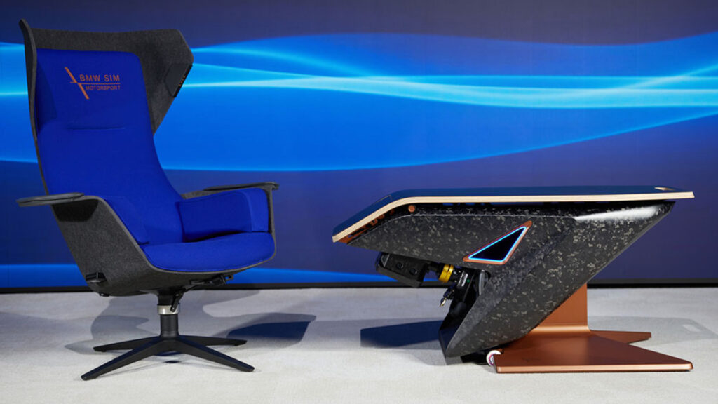 BMW Sedus Stoll Fusion SL Woom Lounger sim racing cockpit