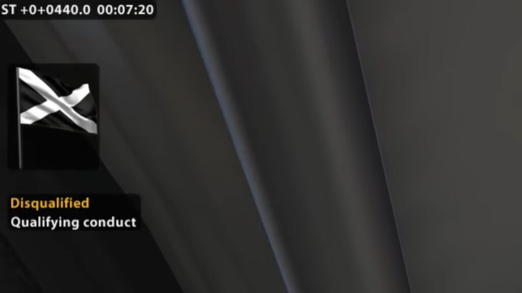 Black and White Cross flag, iRacing