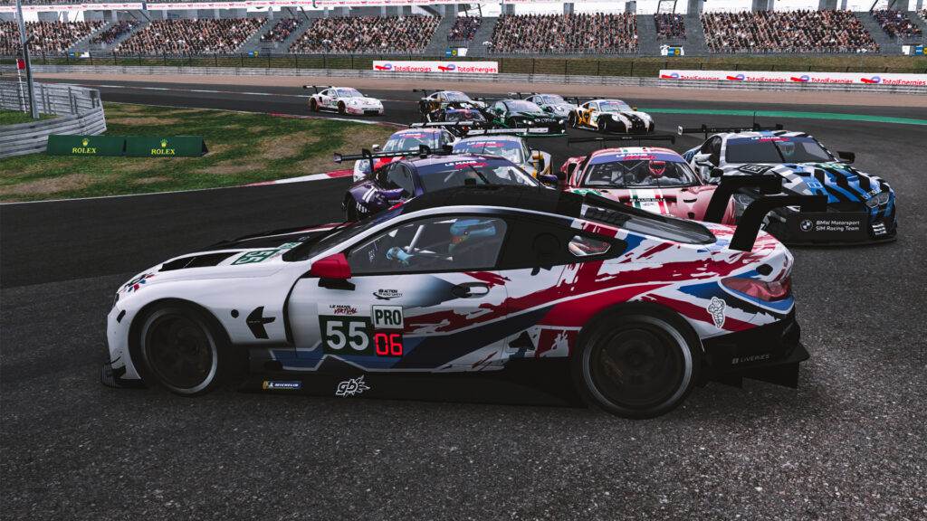 Le Mans Virtual Series 8 Hours of Nürburgring - GTE race start