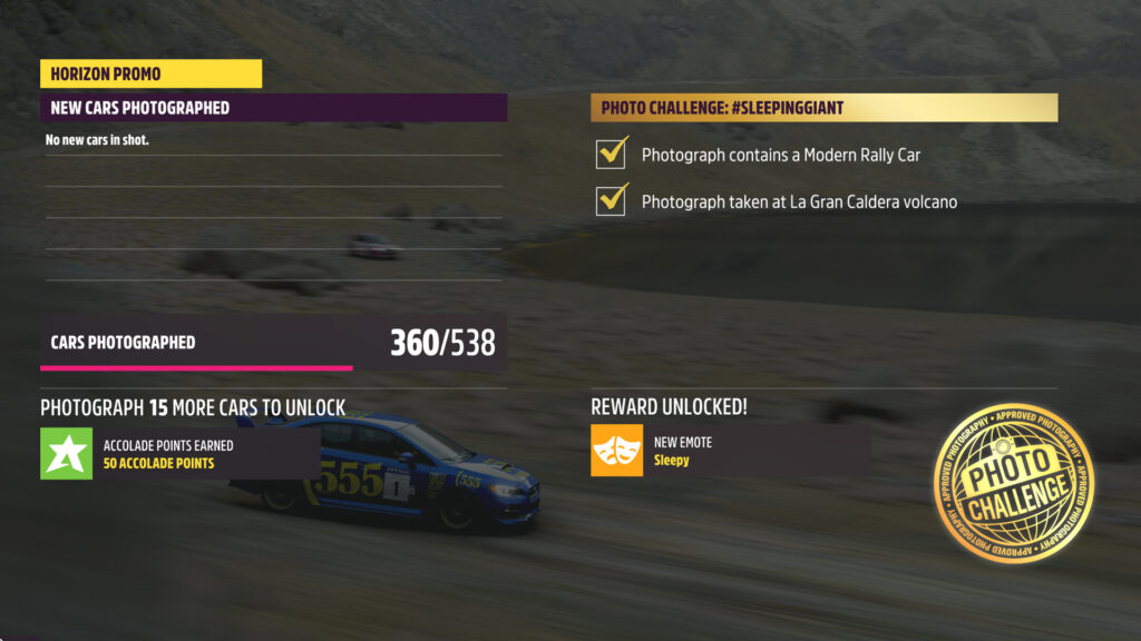 #SLEEPINGGIANT Forza Horizon 5 Photo Challenge