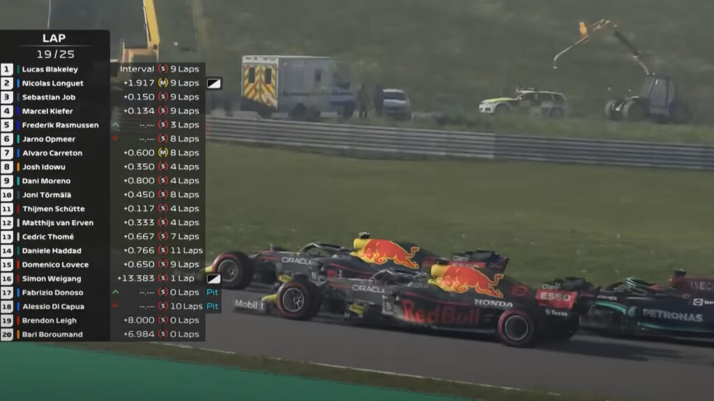 2021 Formula 1 Esports Series Pro, Brazil, pivotal moment