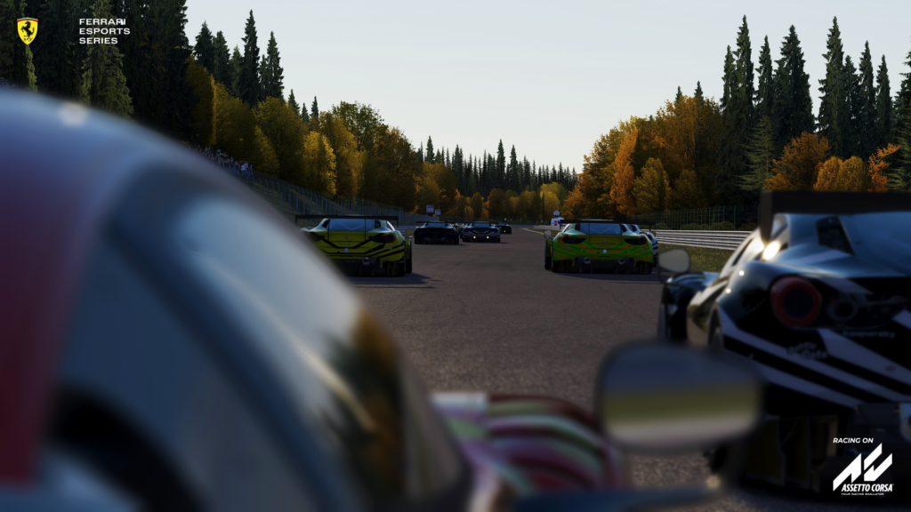 Ferrari Esports Spa 488 battling