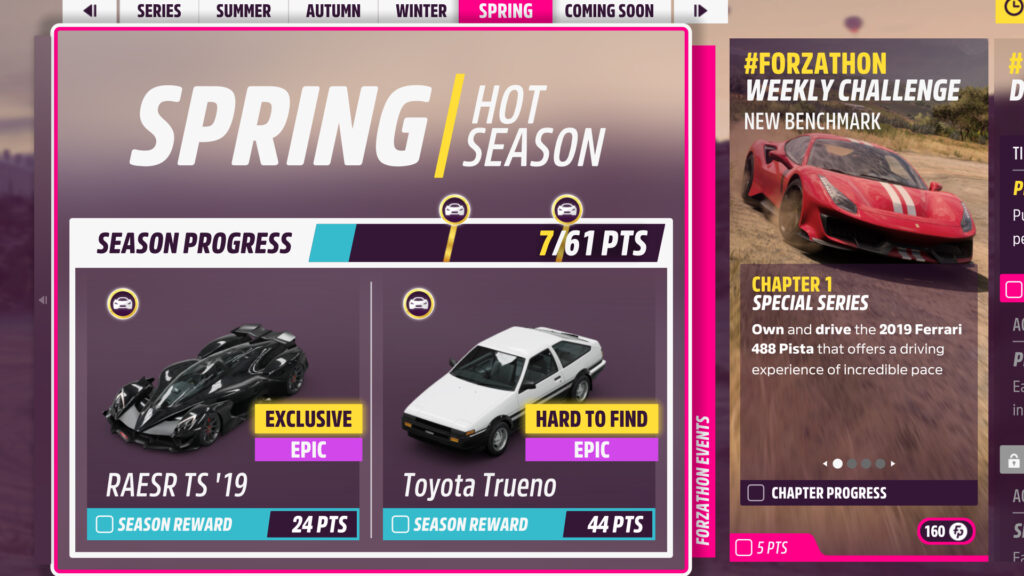 Forza Horizon 5 Festival Playlist Season Rewards Spring