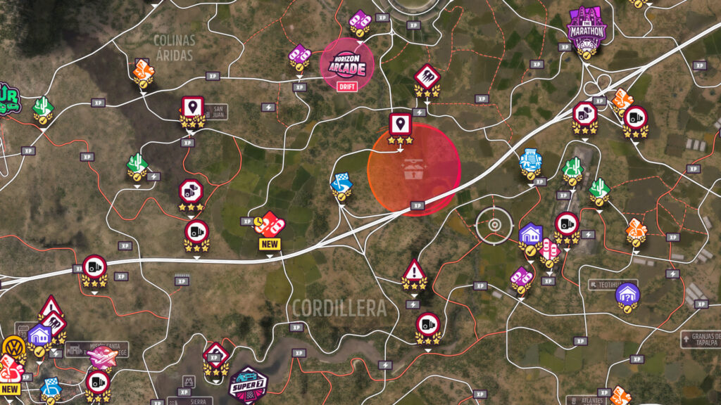 Forza Horizon 5 Hold Your Horses Treasure Hunt red dot
