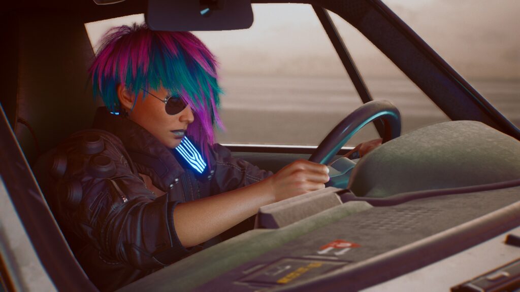 Cyberpunk 2077 - driving