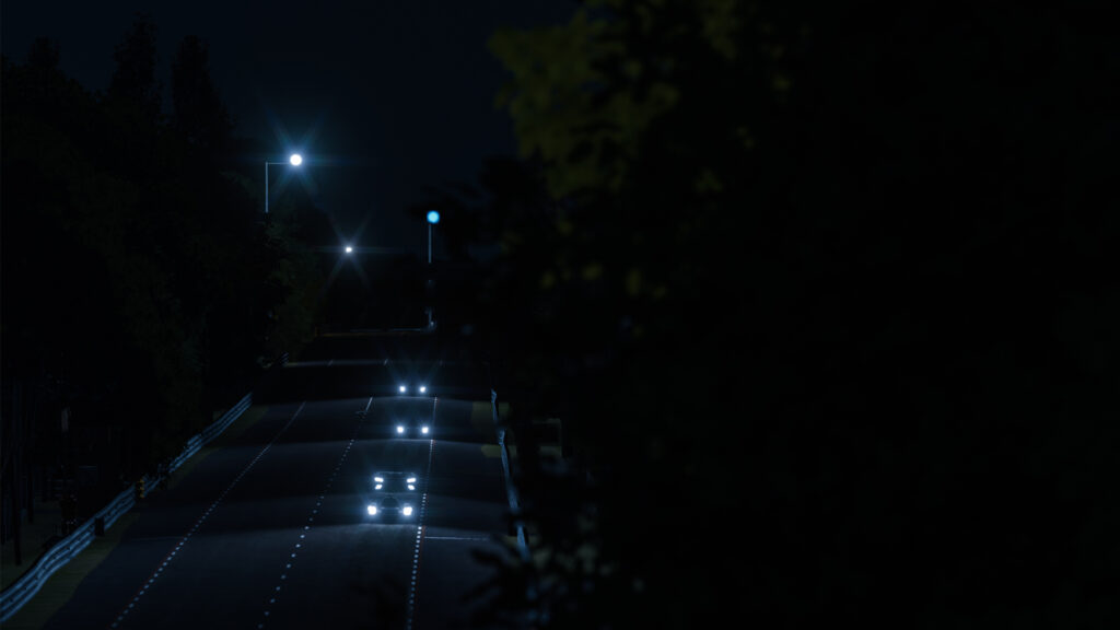 24 Hours of Le Mans Virtual, nighttime racing