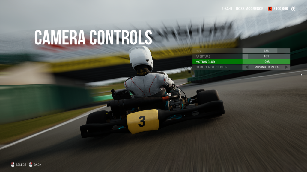 KartKraft Camera Controls, XP30 PFI