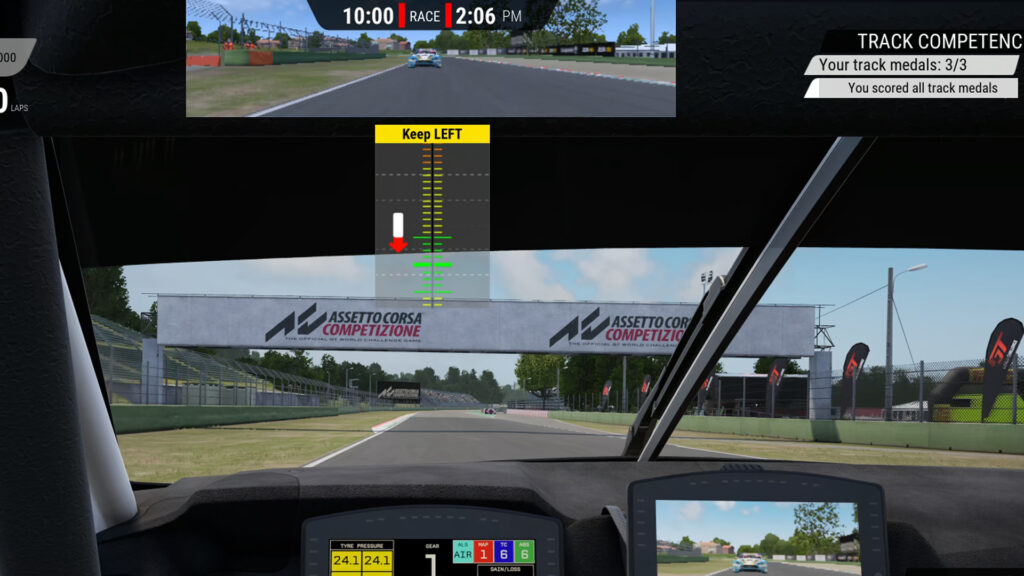 Assetto Corsa Competizione, PS5, rolling start indicator