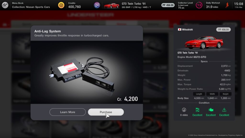 Gran Turismo™ 7 Anti Lag System