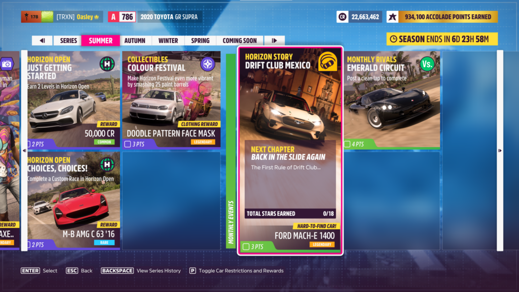 Forza Horizon 5, COLLECTIBLES CHALLENGE COLOR FESTIVAL