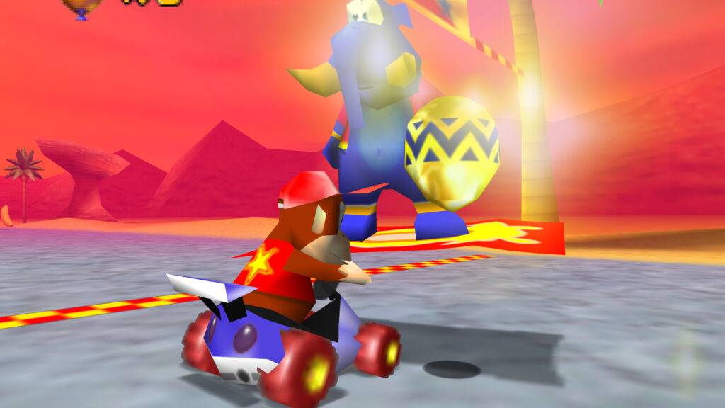 Diddy Kong Racing N64 race win
