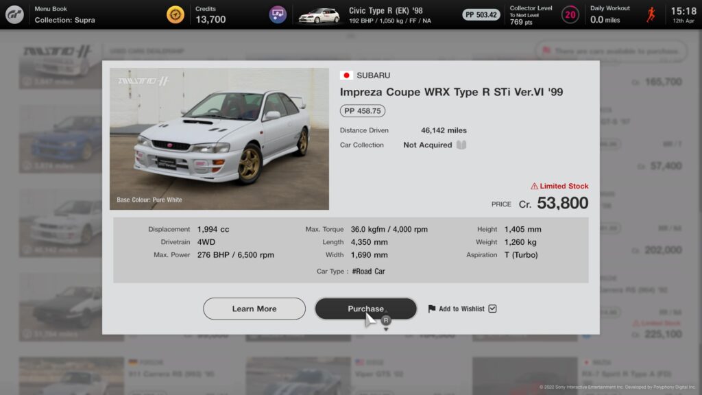 Gran Turismo™ 7, used car dealership