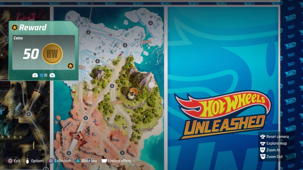 HOT WHEELS UNLEASHED Monster Truck Expansion Mission Map