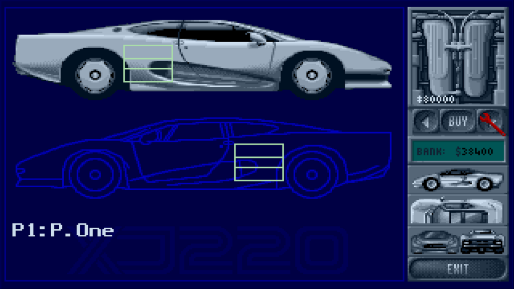 Jaguar XJ220, Amiga