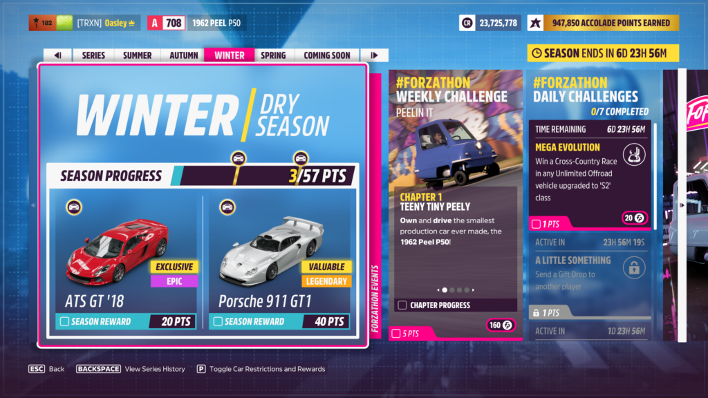 Forza Horizon 5’s Series 6 Winter Festival Playlist Rewards cars