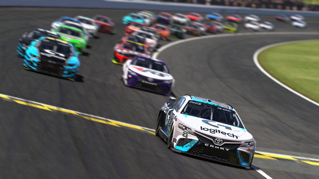eNASCAR Coca-Cola: Garrett Lowe captures Kansas victory in wild finish
