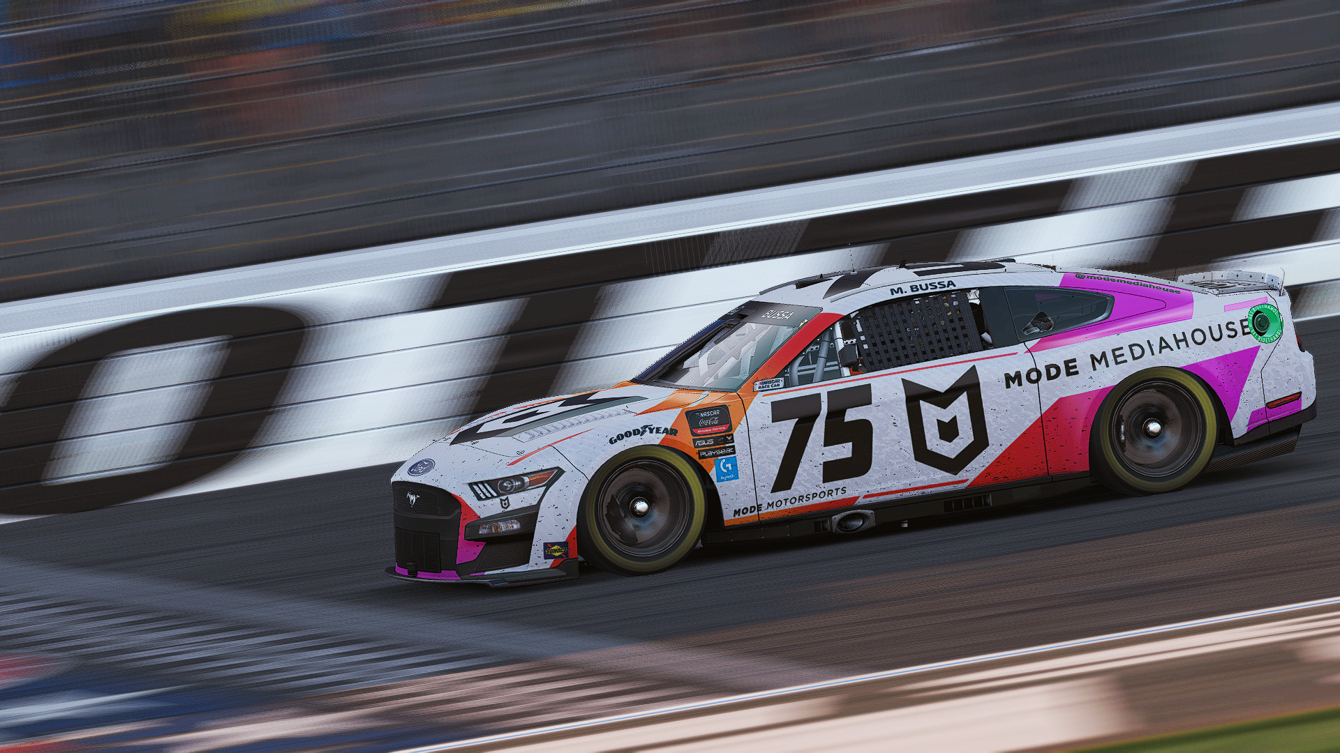 eNASCAR Coca-Cola: Matt Bussa saves enough gas to win Coca-Cola 150