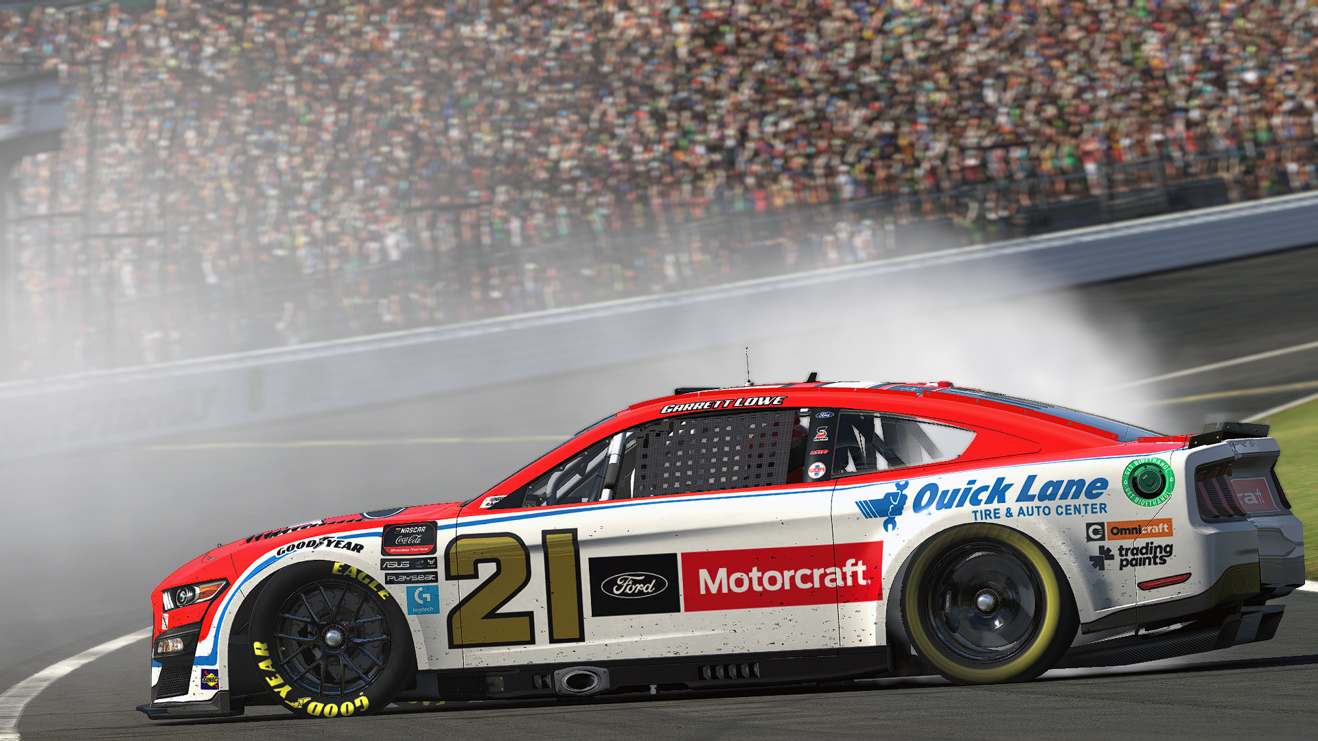 eNASCAR Coca-Cola: Garrett Lowe captures Kansas victory in wild finish