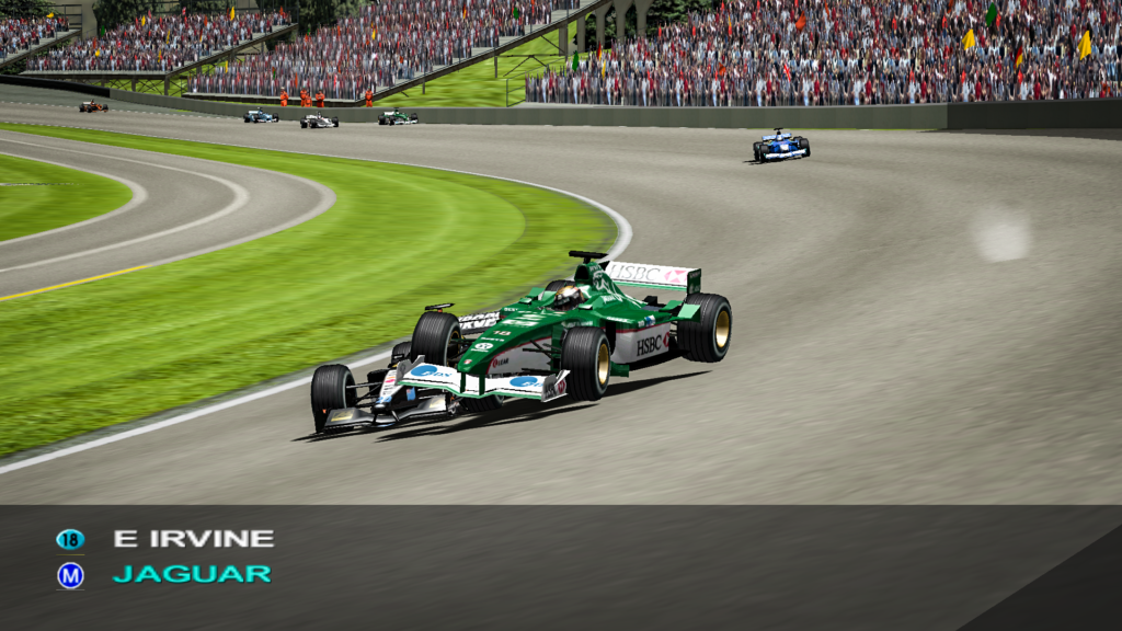 Geoff Crammond's Grand Prix 44, Eddie Irvine, Jagua, Indianapolis Motor Speedway