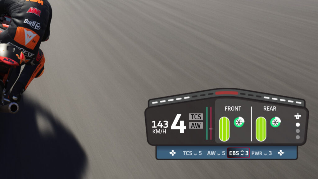 MotoGP 22 engine brake Moto2 braking guide