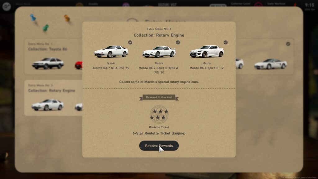 Gran Turismo 7 Extra Menu No. 3: 'Collection: Rotary Engine'